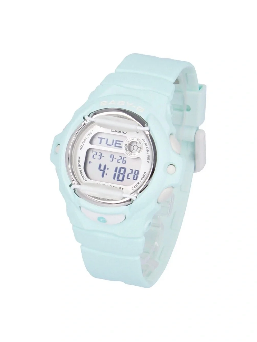 pastel green Casio Baby-G BG-169- digital watch